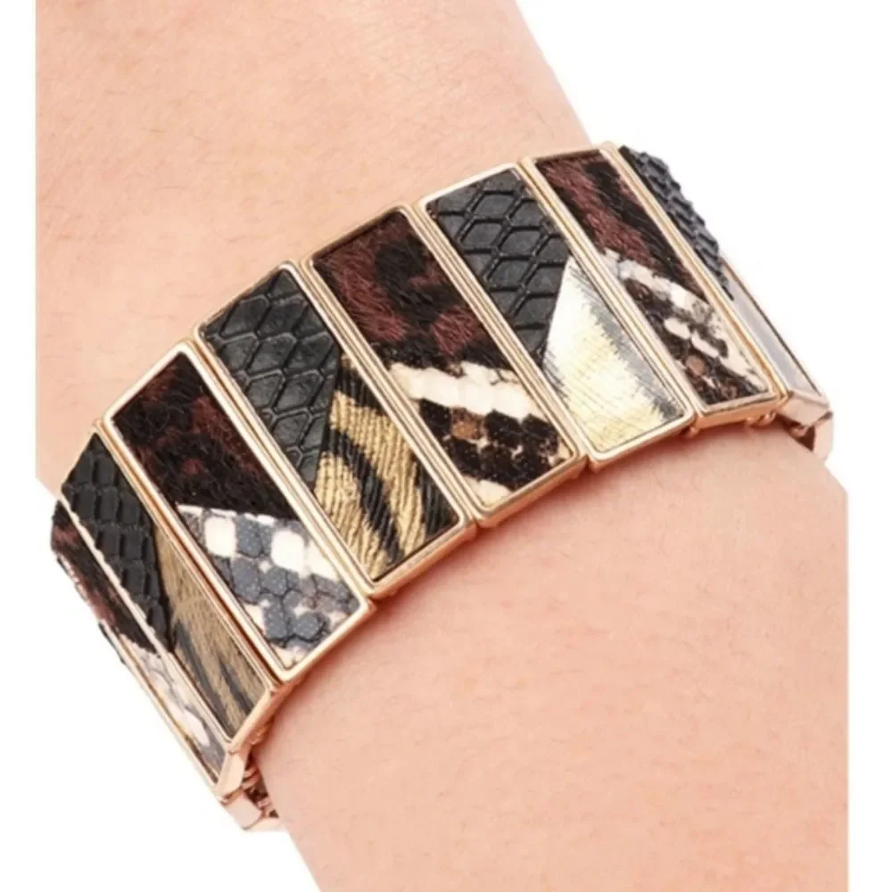 NWT - Leather Stretch Bracelet - Picture 2 of 3